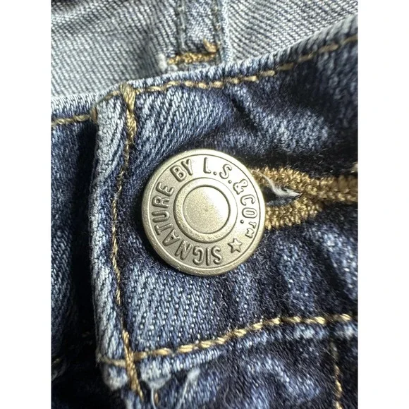 Signature Levi Strauss Jeans Mens 29x30 Blue Relaxed Fit Denim Stretch Waterless